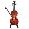 Miniature Instrument Fiolin med Etui og stativ, 10 cm