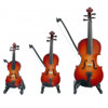 Miniature Instrument Fiolin med Etui og stativ, 10 cm