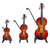 Miniature Instrument Kontrabass med Etui og stativ, 14 cm