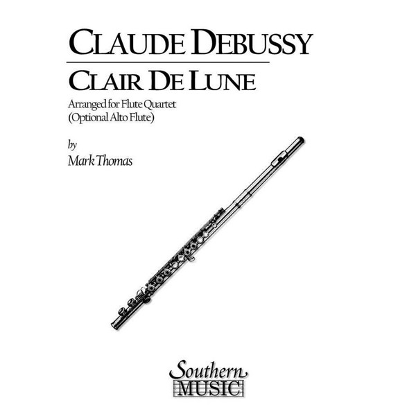 Clair de Lune, Claude Debussy arr. Mark Thomas. Flute Quartet