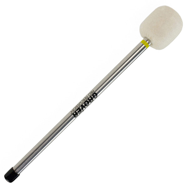 Stortrommeklubbe Grover BDM-1A, Legato, Yellow, Aluminium