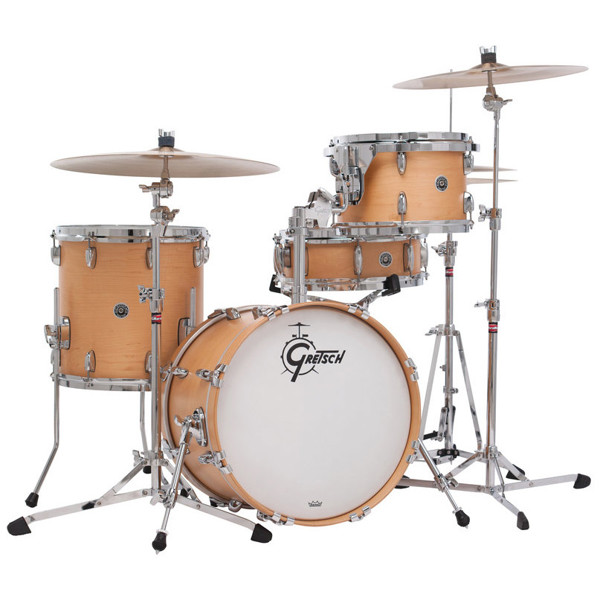Stortromme Gretsch USA Brooklyn Satin Lacquer GB-2218B-SN, 22x18, Satin Natural